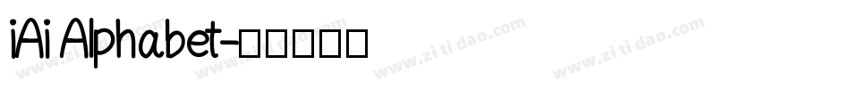 iAi Alphabet字体转换